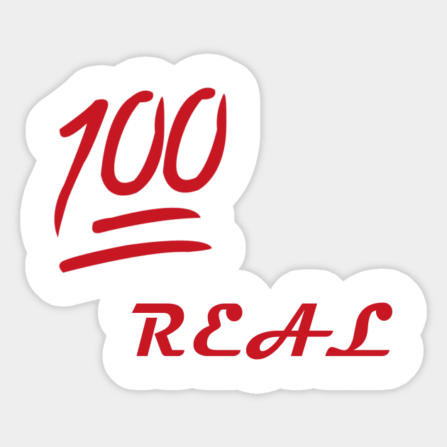 100% Real / No Fakes Allowed Sticker by X the Boundaries